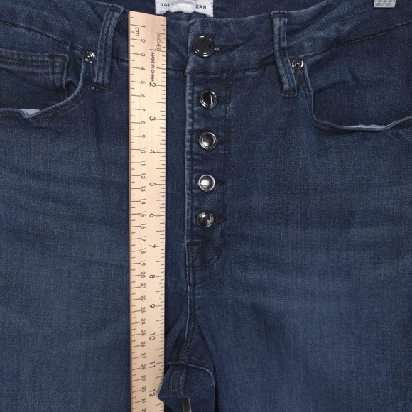 GOOD AMERICAN Women's Jeans 10/30 Skinny Button Fly Stretch GLEB16OT BLUE830 - Picture 7 of 13